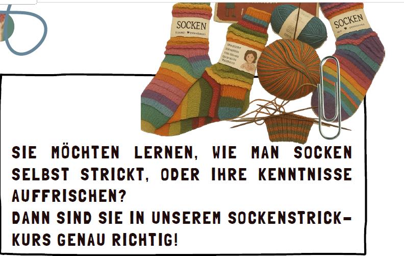 Einleitungsbild Socken-Strickkurs ab 16. September 2026